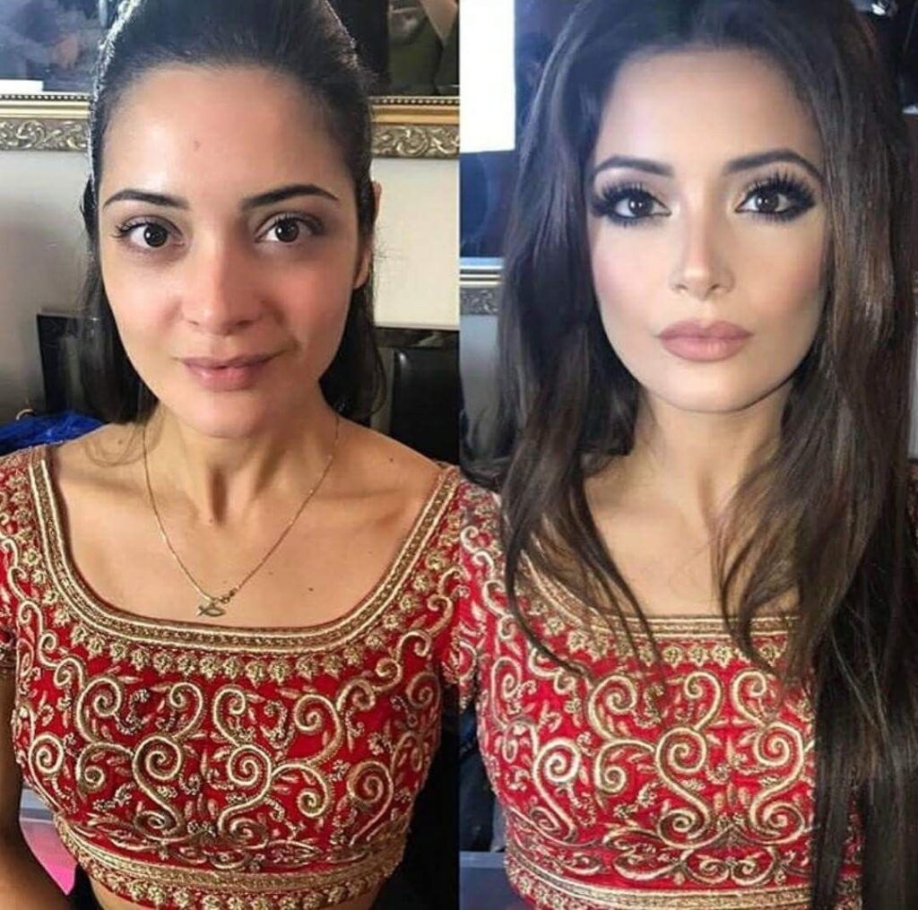 before and after makeup